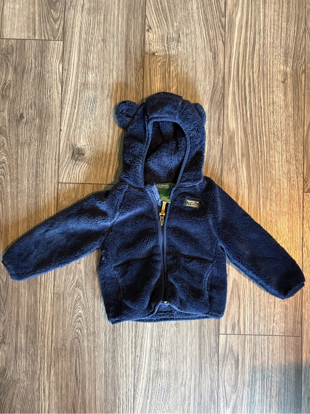 L.L. Bean hi-pile fleece jacket 6-12M Navy